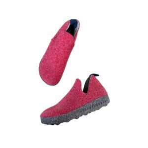 ASPORTUGUESAS City wool slip-on shoe in red